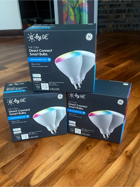 General Electric Other - GE CYNC by GE Full Color Direct Connect Smart Bulbs - White/Color changing, NEW